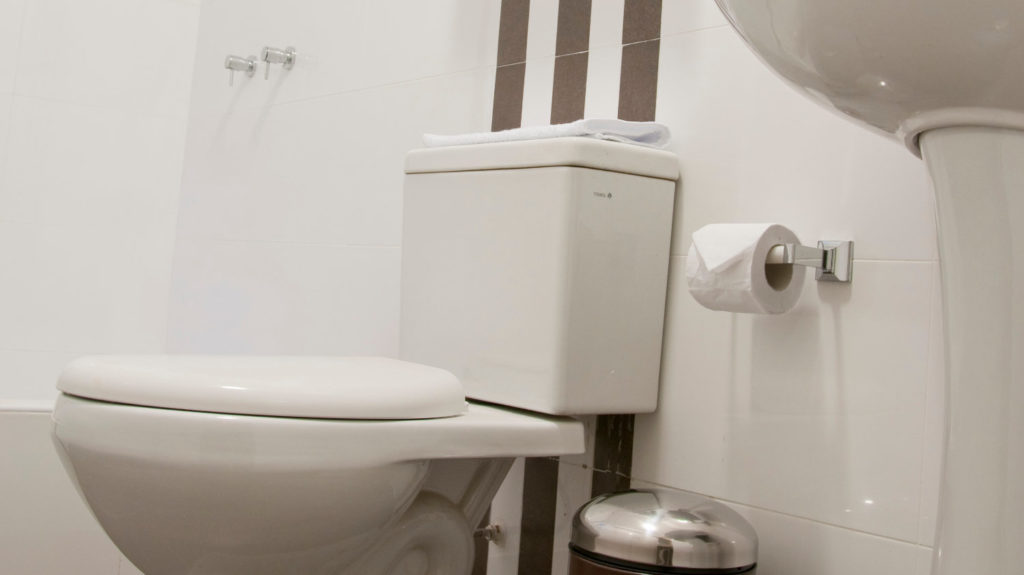 Foto de baño de habitación del hotel Flamante